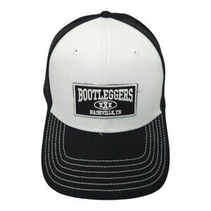 Bootleggers Nashville TN Logo Patch Mesh Snapback Cap Trucker Baseball Hat Otto